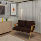 Namoradeira/sofá Decorativo Mona Braça Madeira Maciça Zahav V