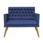 Namoradeira Sofá Maria Capitonê Sala De Estar Recepção Suede