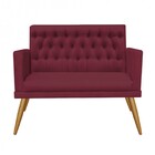 Namoradeira Sofá Maria Capitonê Sala De Estar Recepção Suede