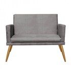 Namoradeira Sofá Nina Rodapé Sala De Estar Recepção Corino Ci