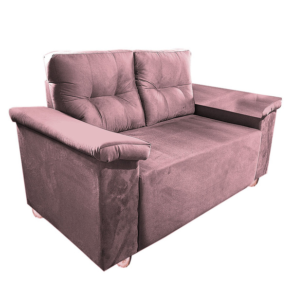 Namoradeira Sofa Vitória Dois Lugares Com Braço Almofadado Ro