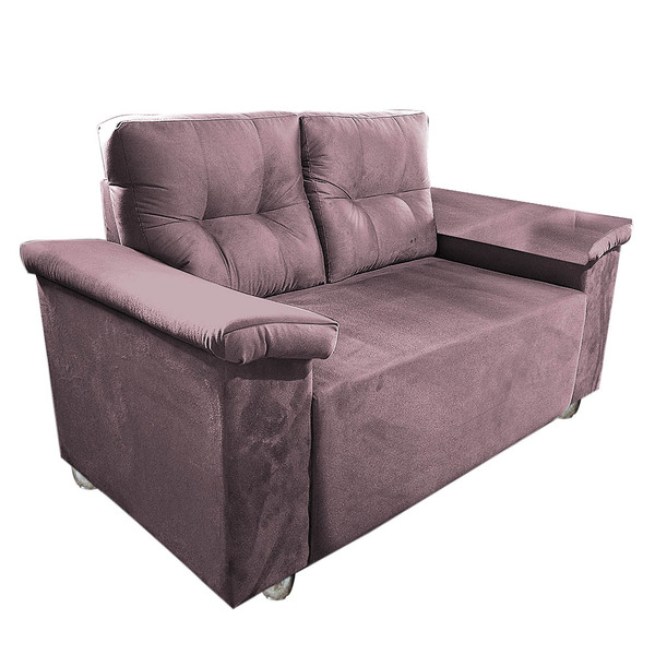 Namoradeira Sofa Vitória Dois Lugares Com Braço Almofadado Ro