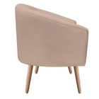 Namoradeira Stella 02 Lugares Linho Grosso Off White A104 Pés