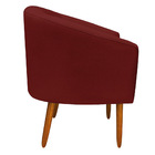 Namoradeira Stella 02 Lugares Linho Vermelho A107 Pés Palito