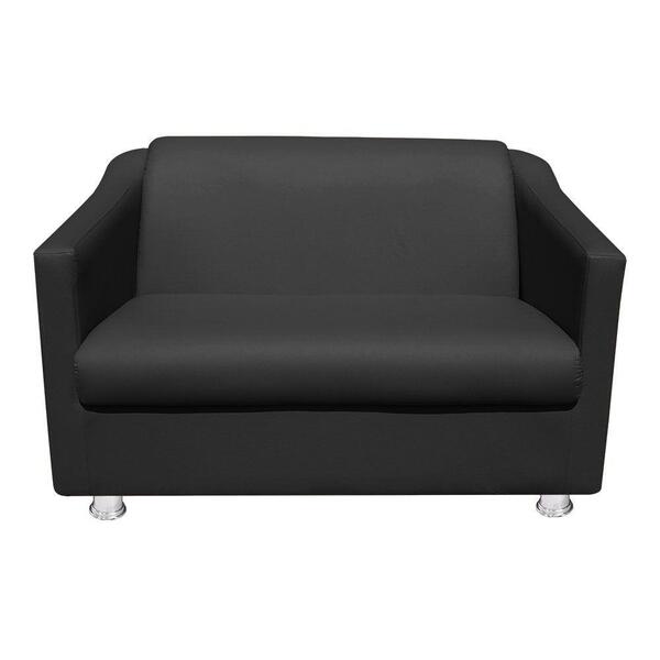 Namoradeira Tilla Decorativa 2 Lugares Corino Preto