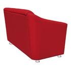 Namoradeira Tilla Decorativa 2 Lugares Corino Vermelho