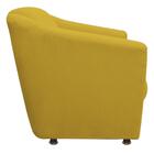 Namoradeira Tilla Decorativa 2 Lugares Suede Amarelo
