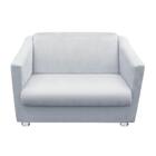 Namoradeira Tilla Decorativa 2 Lugares Suede Cinza