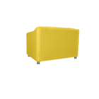 Namoradeira Tilla Suede Amarelo  - Montanaris Decor