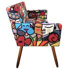 Namoradeira Vitória Decorativa Estampa Romero Kasa Sofá