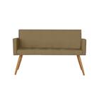 Namoradeira Vitória Decorativa Suede Bege Kasa Sofá