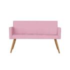 Namoradeira Vitória Decorativa Suede Rosa Bebê Kasa Sofá