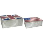 Nation Caixa Organizadora Decoração Metal Color 2 Peças