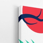 Natureza Folha Arte Abstrato Colorido Quadro Canvas 60x40cm