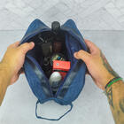 Necessaire Discreta Masculina De Poliéster Prática Azul