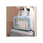 Nécessaire Permita-se Transparente - Azul