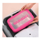Nécessaire Washbag Transparente - Rosa Escuro