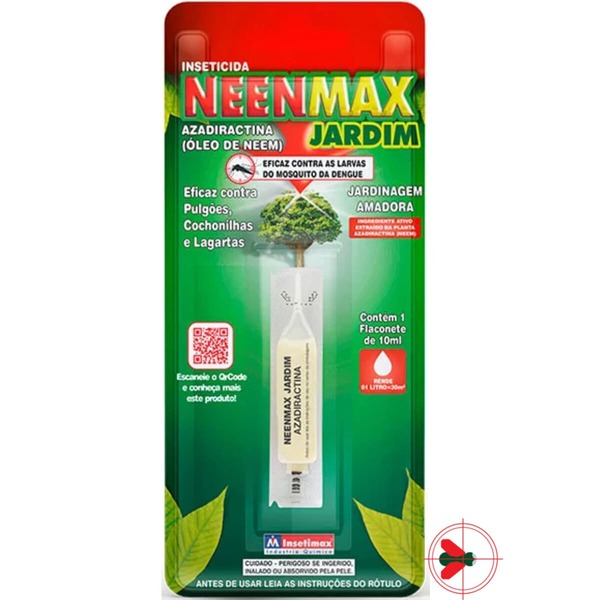 Neemmax Óleo De Neem Jardim Prod Botânico Mini Dose 10ml