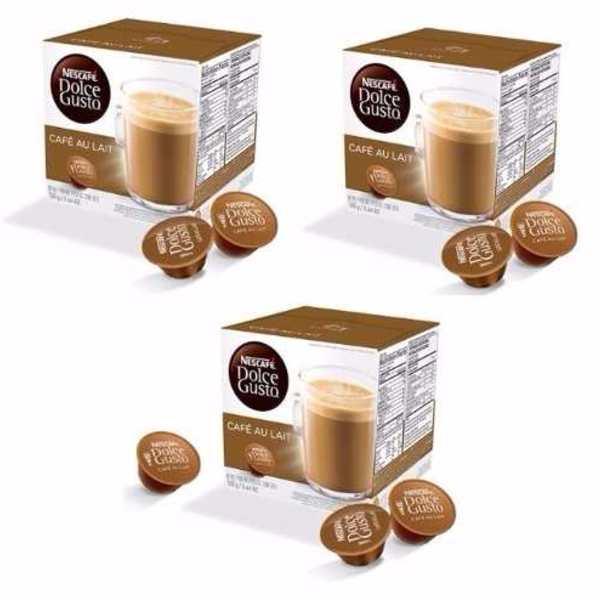 Nescafé Dolce Gusto AU LAIT Café Com Leite Kit com 03 CAIXAS