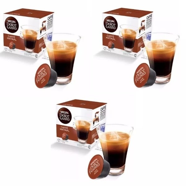 Nescafé Dolce Gusto Café MATINAL Kit 03 CAIXAS Total 48 Cápsu