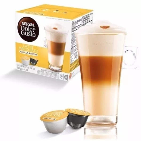 Nescafé Dolce Gusto LATTE MACCHIATO VANILLA Baunilha Caixa co
