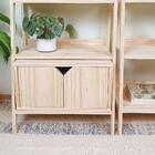 Nicho 2 Portas Para Estante Pipa 29x55x28 Em Madeira De Pinus