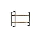 Nicho 2 Prateleiras  Freijo/preto Fosco