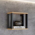 Nicho 30cm Industrial  Freijó/preto