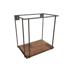 Nicho 30x30x20cm Aço Escovado Rustic DS Artefatos