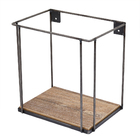 Nicho 30x30x20cm Aço Escovado Rustic Pipe DS Artefatos