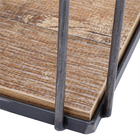 Nicho 30x30x20cm Aço Escovado Rustic Pipe DS Artefatos