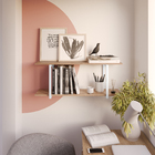 Nicho 35x90x24cm Madeira MDP e Aço Carbono Teka Madri Industrial Brasforma