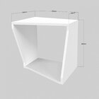 Nicho 38cmx30cm Flow Yescasa Preto