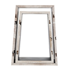 Nicho 39x30x19cm Madeira Preto Angular Muve