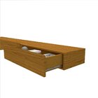 Nicho 3 Gavetas 202cm Nobre Gelius Móveis Naturale