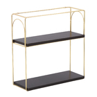 Nicho 45x45x15cm Metal Dourado Dandy Zamar