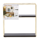 Nicho 45x45x15cm Metal Dourado Dandy Zamar