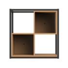 Nicho sem Portas 60x60x30cm Quadrado Madeira Freijó Urbana Multivisão