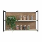 Nicho Aéreo 120cm Para Cozinha Viena Freijo/cinza Argila