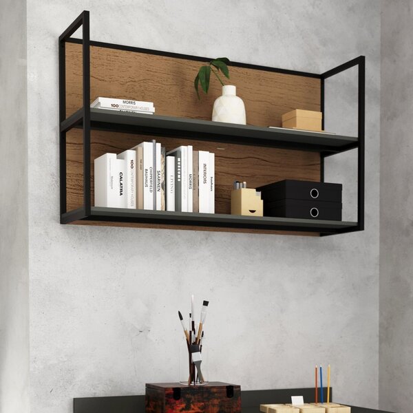 Nicho Aéreo 120cm Para Cozinha Viena Freijó/grafite