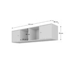 Nicho Aéreo 2 Portas 1 Prateleira Yara Yescasa Branco