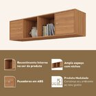 Nicho Aéreo 2 Portas 1 Prateleira Yara Yescasa Nogal