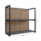 Nicho Aéreo 80cm Cozinha Viena  Freijó/grafite