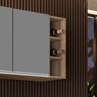 Nicho Aéreo Adega Vertical 20cm Riad Castanho - Lumil