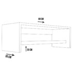 Nicho Aéreo Com Varão Cabideiro De 80cm Em Mdf - Natural