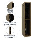 Nicho Aéreo Duplo Para Cozinha Módulo Suspenso Nogal Paris Ba