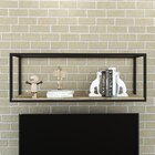 Nicho Aéreo Estilo Industrial 120cm Active Yescasa Carvalho