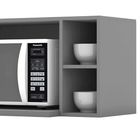 Nicho Aéreo Para Micro-ondas 100% Mdf Evidence Cinza - Briz