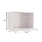 Nicho Aéreo Para Microondas Celeste Kappesberg 100% Mdf Branc