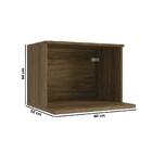 Nicho Aéreo Para Microondas Celeste Kappesberg 100% Mdf Nogue